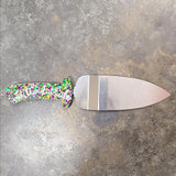 The Unique Oyster Boutique The Unique Oyster Boutique Non Interchangeable Knife Handle -Mardi Gras - Little Miss Muffin Children & Home