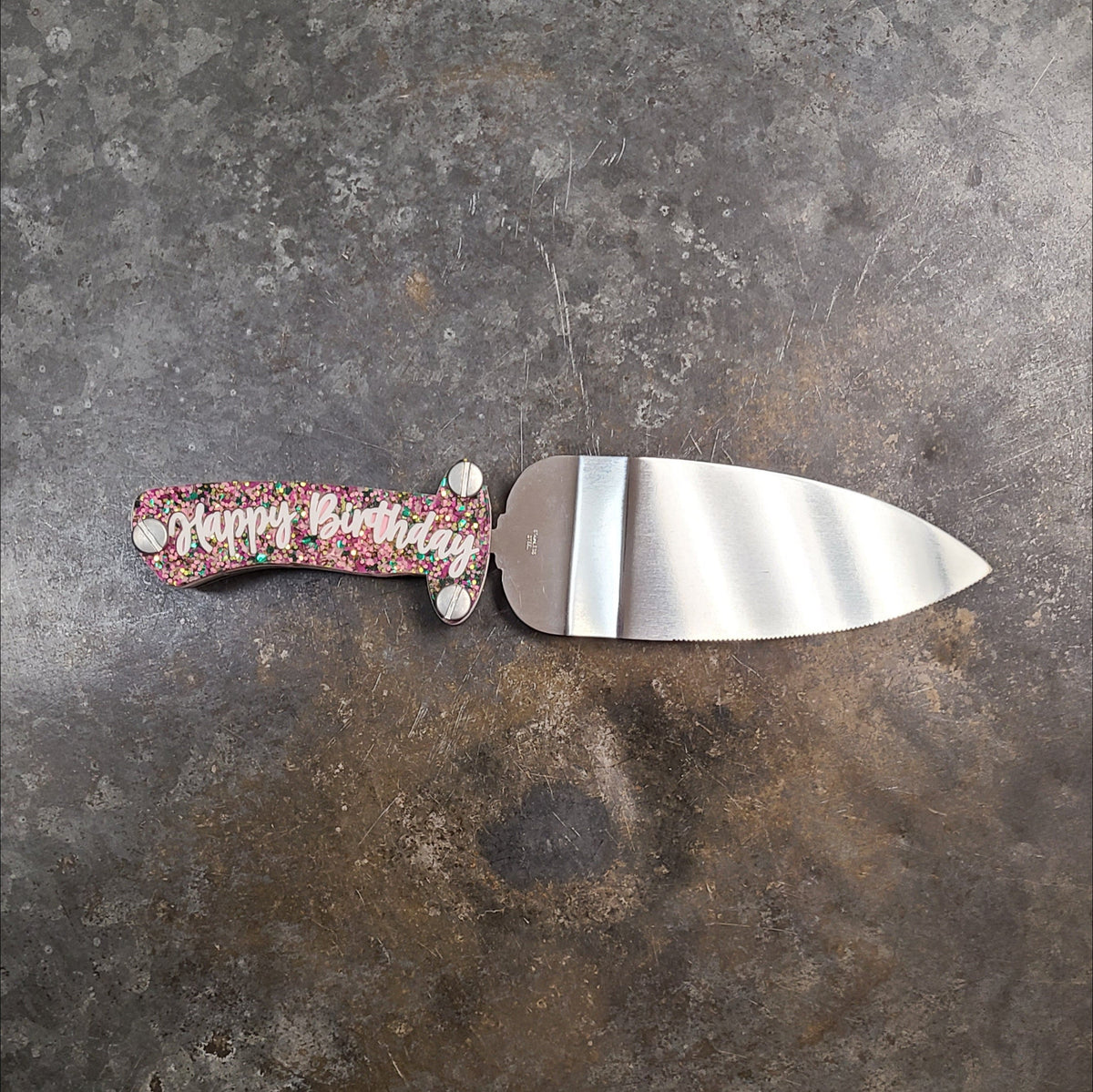 The Unique Oyster Boutique The Unique Oyster Boutique Interchangeable Knife Handle -Happy Birthday - Little Miss Muffin Children & Home