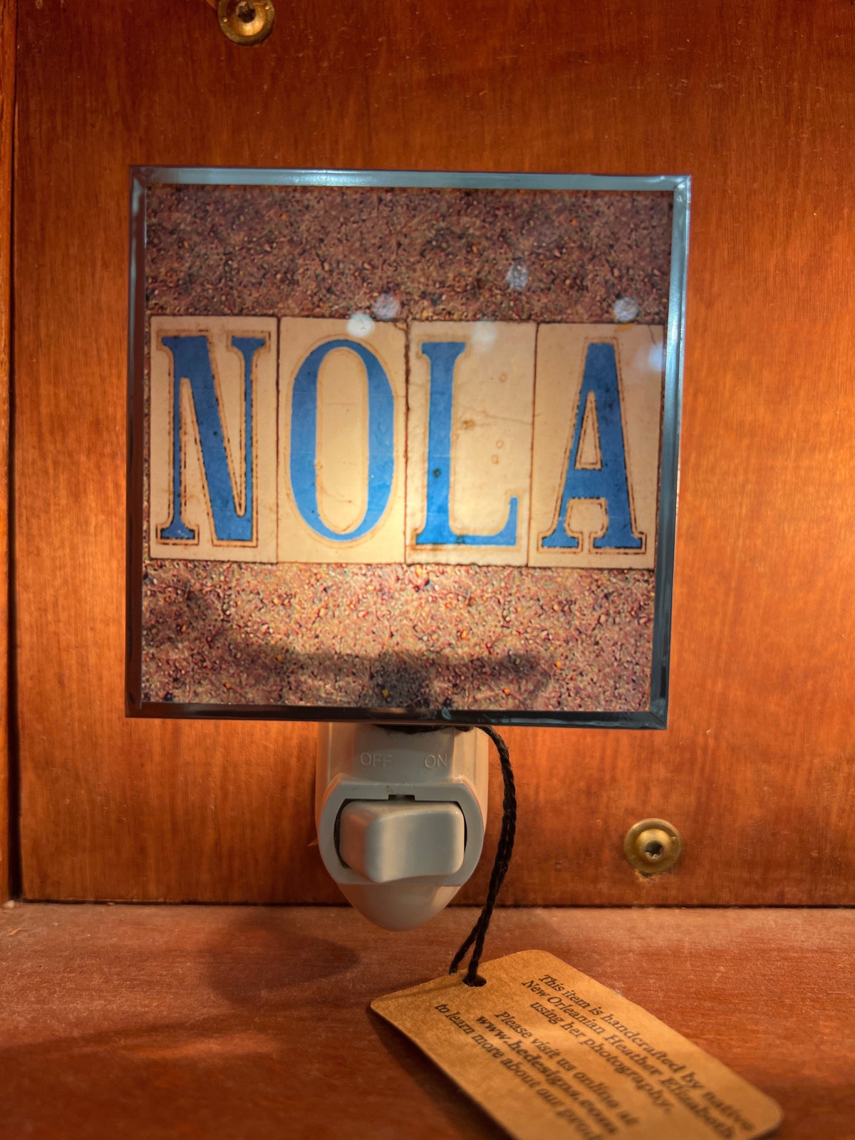 Heather Elizabeth Designs Heather Elizabeth NL102 NOLA Tile Night Light - Little Miss Muffin Children & Home