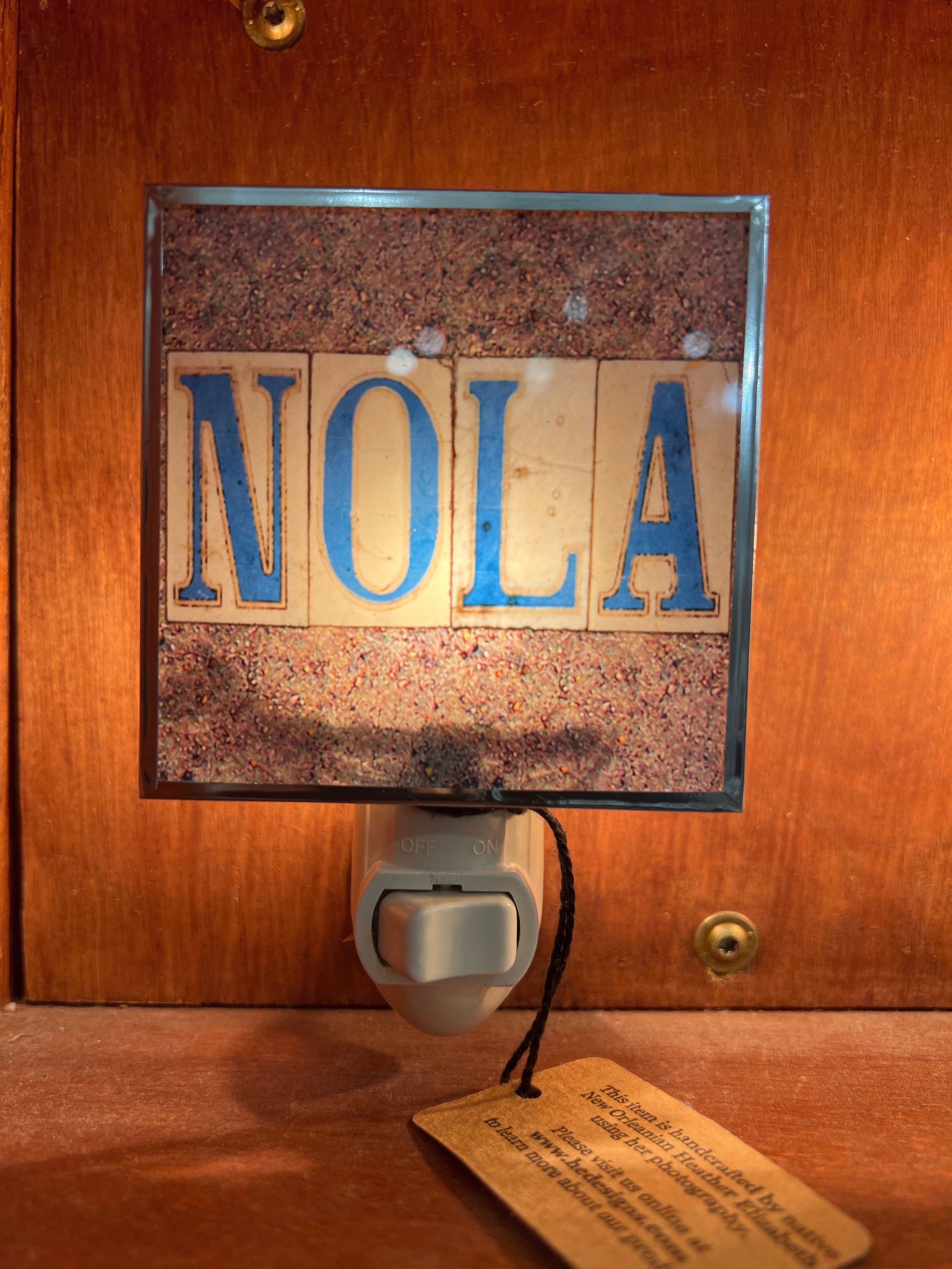 Heather Elizabeth Designs Heather Elizabeth NL102 NOLA Tile Night Light - Little Miss Muffin Children & Home