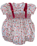 Lulu Bebe Lulu Bebe Rosie Pink Smocked Waist Bubble - Little Miss Muffin Children & Home