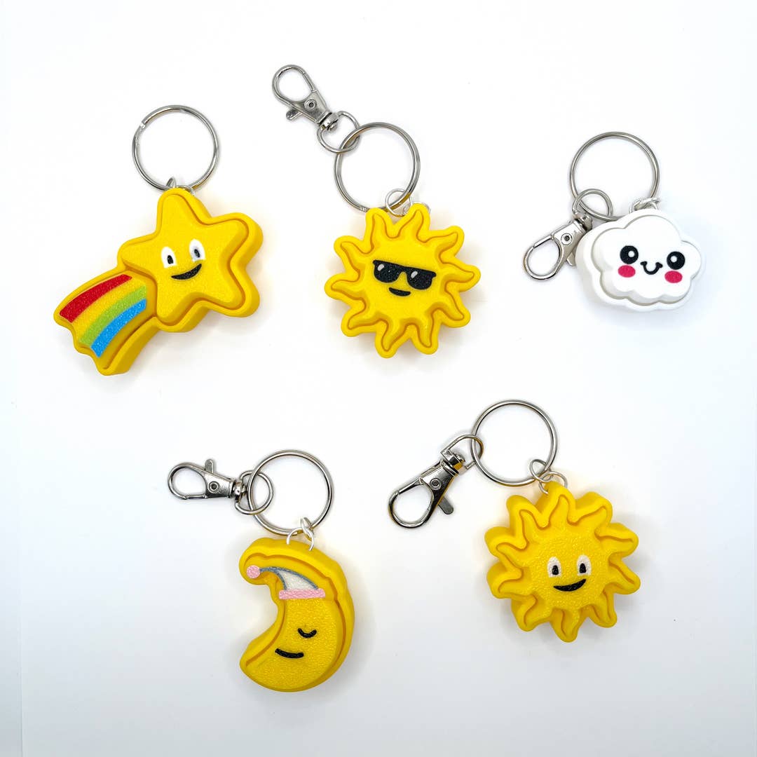 Sky Clicker Keychain, 6 Available Styles