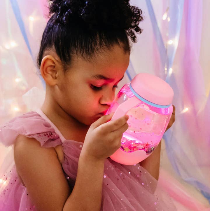 Glo Pals Bubblegum Pink Sensory Play Jar - Little Miss Muffin Children & Home