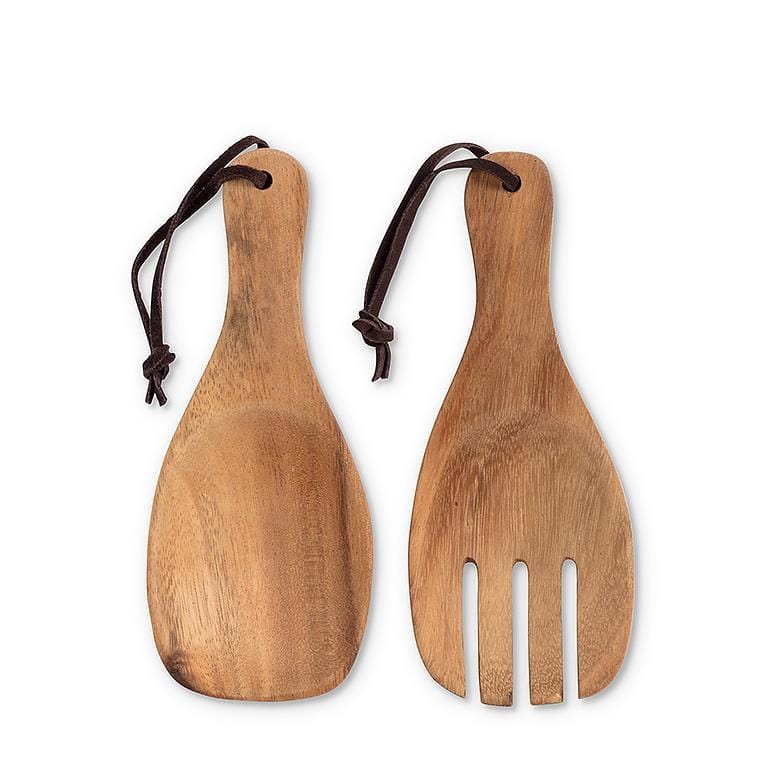 Abbott Pair of Short Scoop Servers with Straps 7.5"L