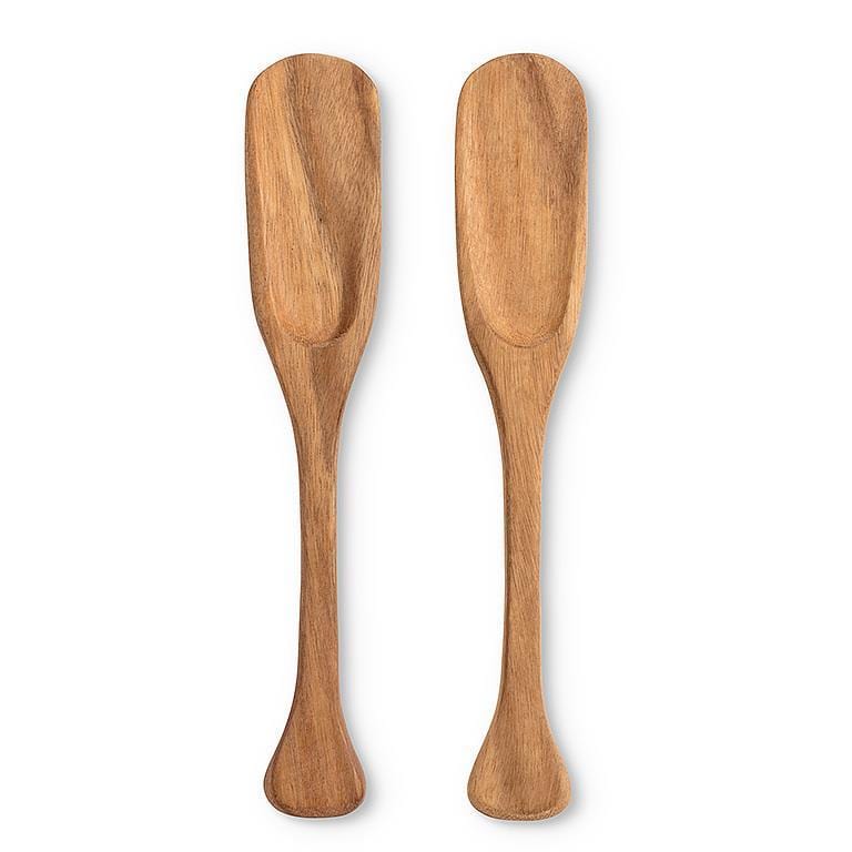 Abbott Abbott Pair of Long Acacia Wood Paddle Servers 14"L - Little Miss Muffin Children & Home