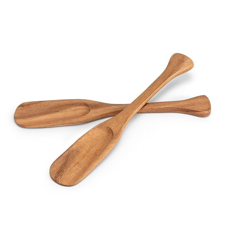 Abbott Abbott Pair of Long Acacia Wood Paddle Servers 14"L - Little Miss Muffin Children & Home