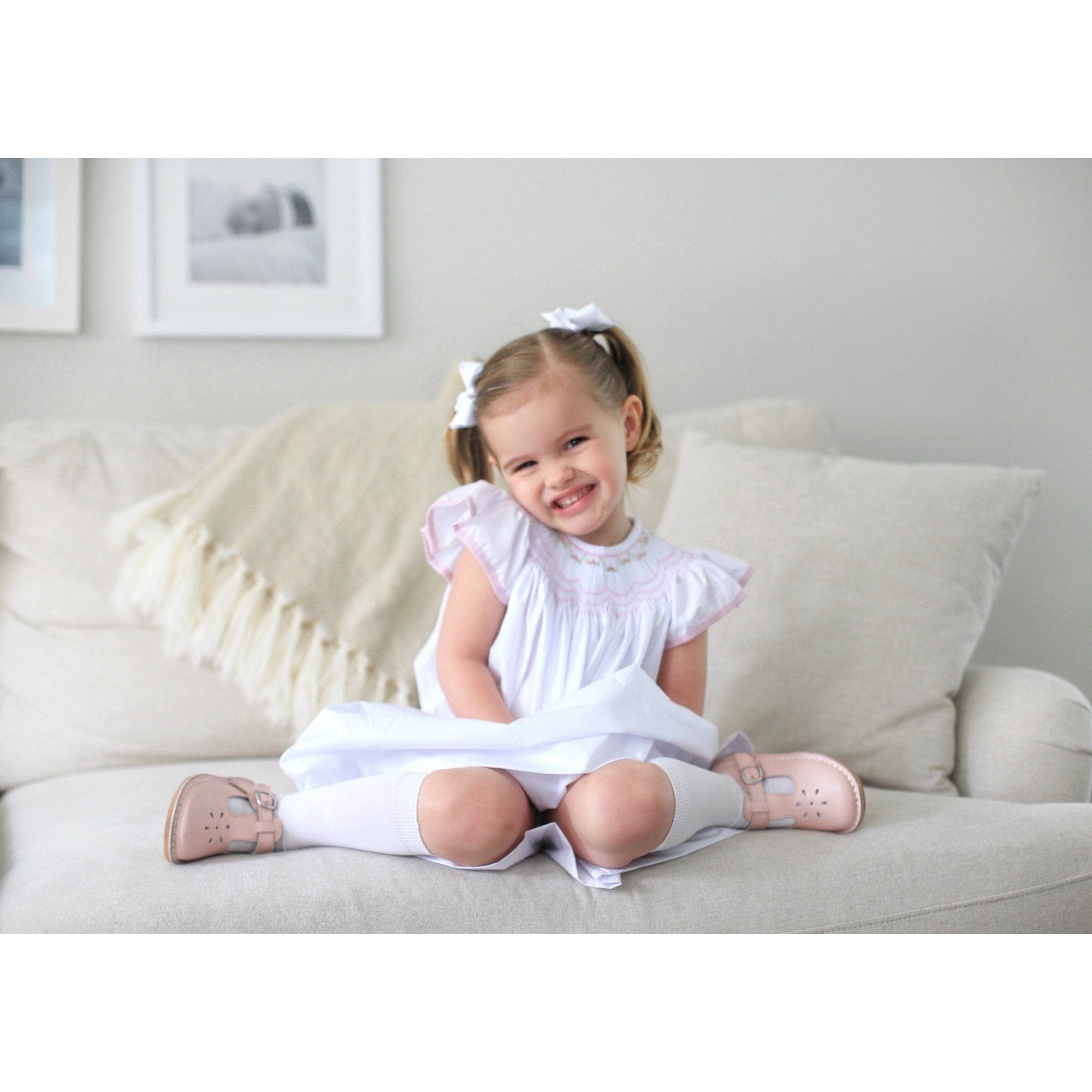 L'Amour Shoes L'Amour Joy Classic Leather T-Strap Mary Jane Pink - Little Miss Muffin Children & Home