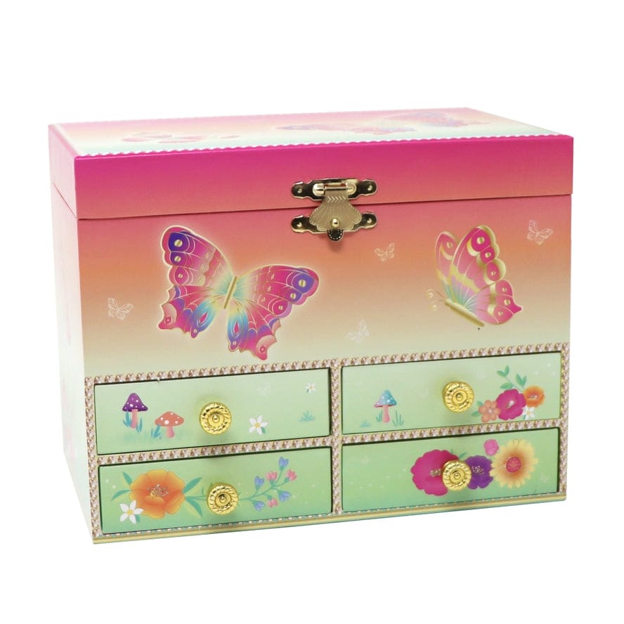 Pink Poppy Pink Poppy Rainbow Butterfly Medium Musical Jewelry Box - Little Miss Muffin Children & Home