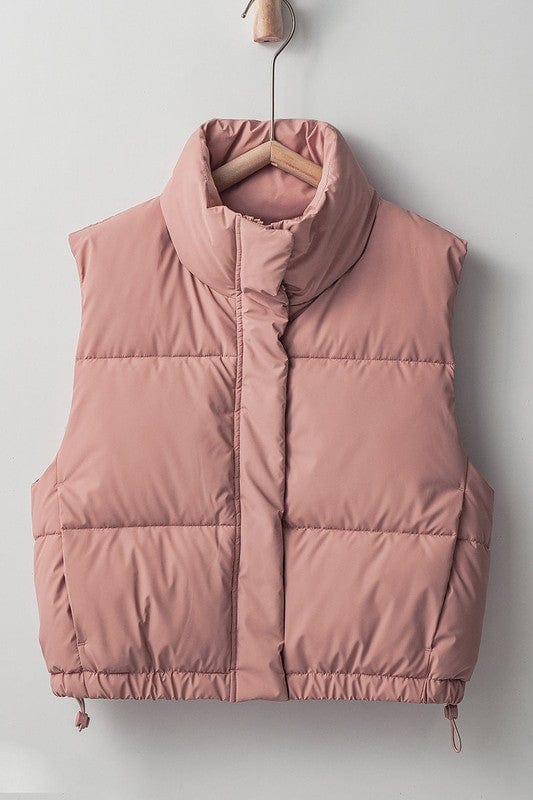 Fashion Week Haven Puffer Vest in Dusty Pink - Little Miss Muffin Children & Home