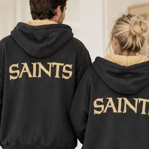 Saints Zip Up Hoodie