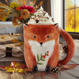 Certified International  Woodland Critters Fall 3-D Mug 16 oz, 4 Available Styles