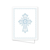 Dogwood Hill Dogwood Hill Neoclassic Cross Blue Card - Little Miss Muffin Children & Home