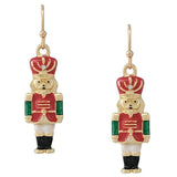 The Nutcracker Figure Christmas Hook Earrings