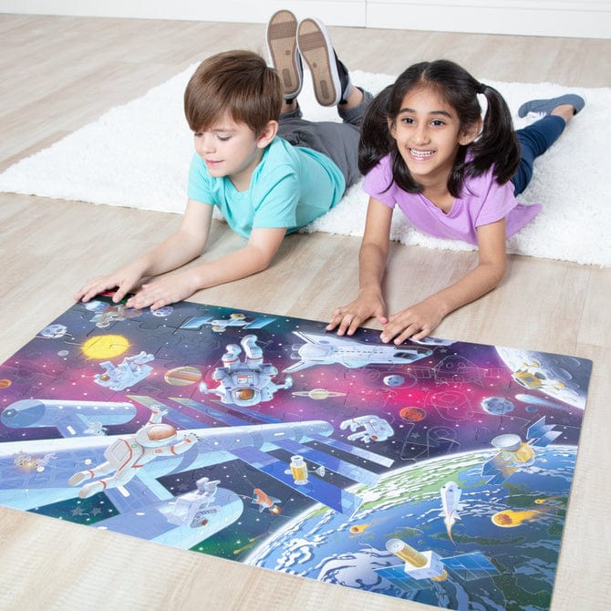 Melissa & Doug Melissa & Doug Outer Space Glow in the Dark Floor Puzzle - Little Miss Muffin Children & Home