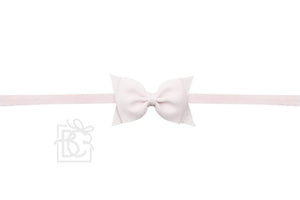 Beyond Creations Beyond Creations 1/4" Hose Baby Headband with Dainty Grosgrain Bow - Little Miss Muffin Children & Home