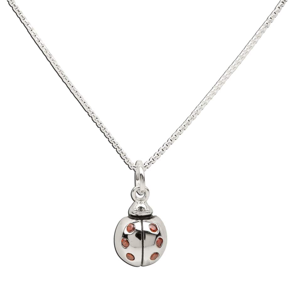 Cherished Moments Cherished Moments Sterling Silver Girls Ladybug Necklace - Little Miss Muffin Children & Home