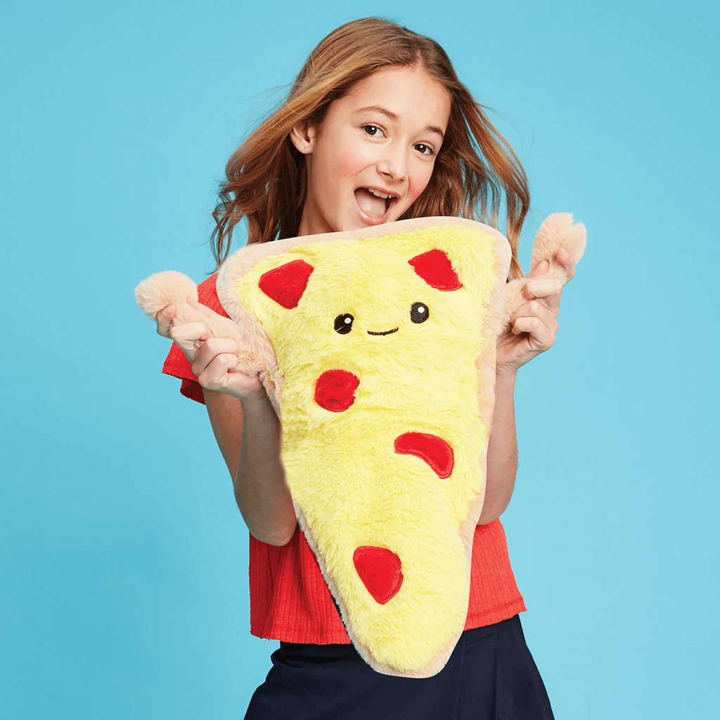 iScream iScream Peppy Pizza Furry Plush - Little Miss Muffin Children & Home