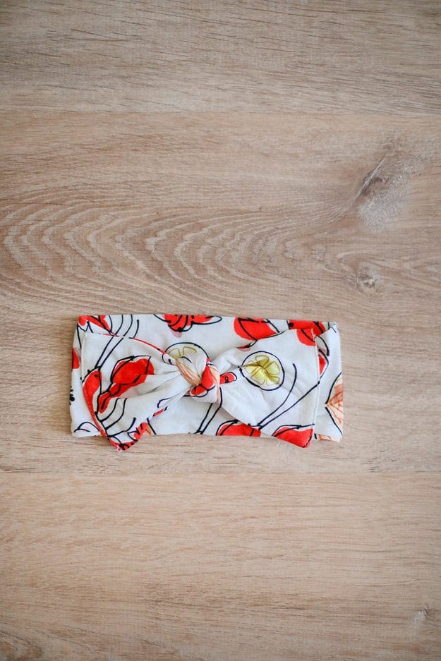 Southern Slumber Southern Slumber Crawfish Bamboo Bow Headband - Little Miss Muffin Children & Home