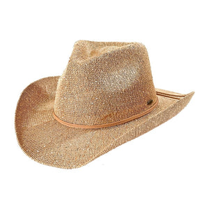 Fashion City Fashion City Sequin Cowboy Hat with Suede String - Little Miss Muffin Children & Home