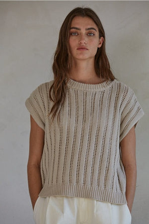 By Together Short Sleeve Knit Sweater