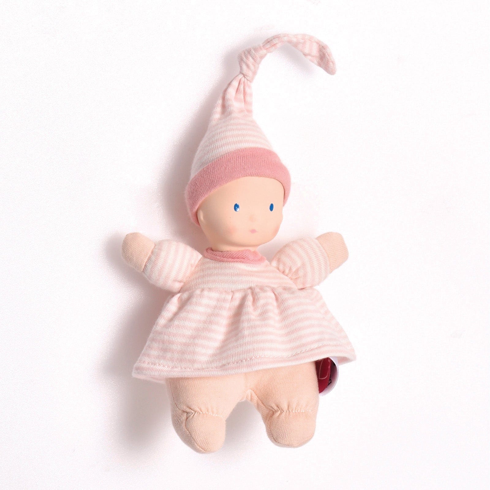 Tikiri Toys Tikiri Toys Precious Doll with Natural Rubber Head in Striped Dress - Little Miss Muffin Children & Home