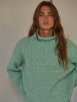 By Together By Together Sedona Turtleneck Pullover Sweater in Seafoam - Little Miss Muffin Children & Home