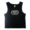 Whereable Art Saints 1967 Retro - Rib Crop Tank in Black - Little Miss Muffin Children & Home