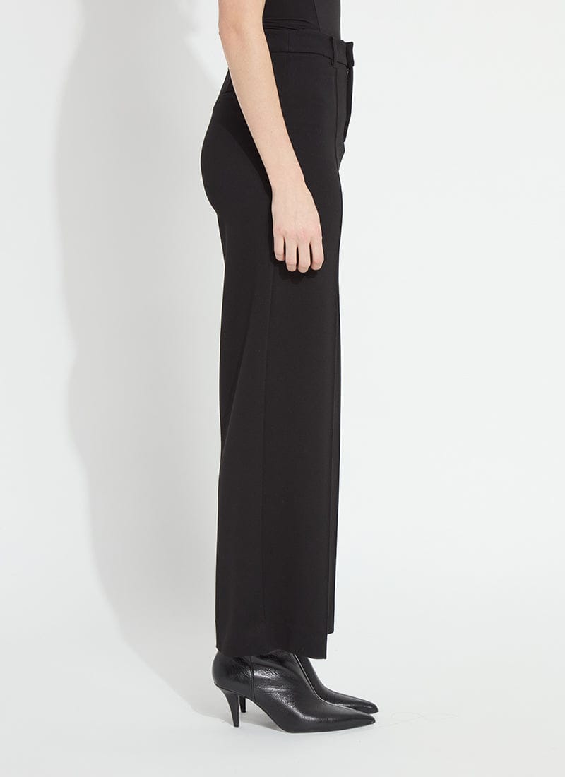 Nadia Zip Front Ponte Trouser in Black
