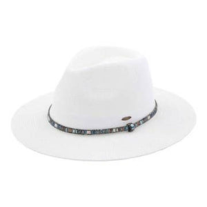 Fashion City Fashion Week Panama Hat with Multi-Colored Beaded Band - Little Miss Muffin Children & Home