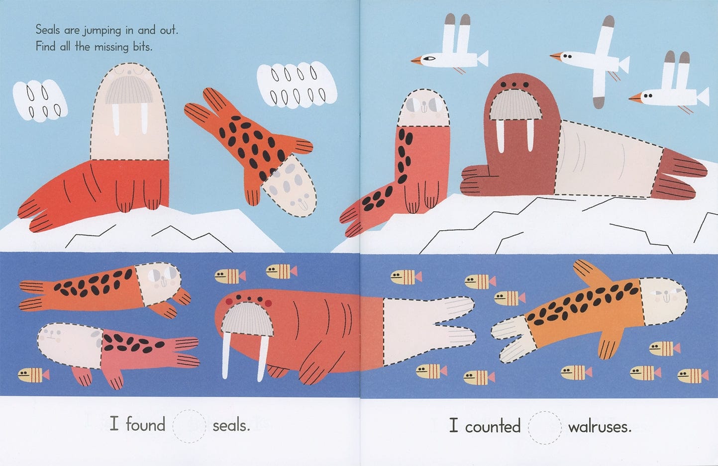 EDC Publishing Ocean, Missing Bits Sticker Book - Little Miss Muffin Children & Home
