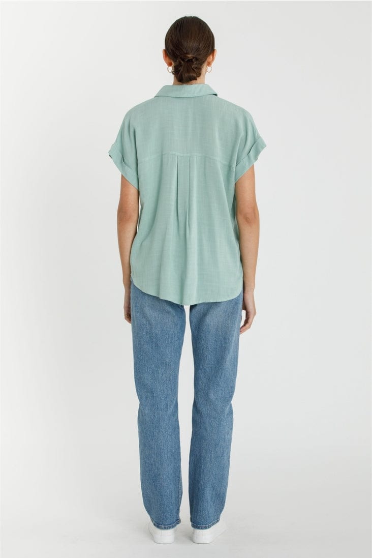 Be Cool Short Sleeve Button Down Shirt - Little Miss Muffin Children & Home