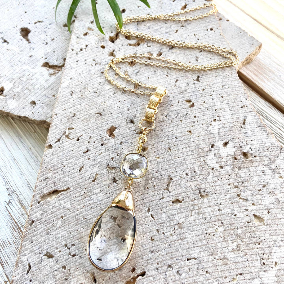 VB&CO Designs Handmade Jewelry Chandelier Necklace Vintage Boutique Salon Jewelry Artisan, Gold - Little Miss Muffin Children & Home