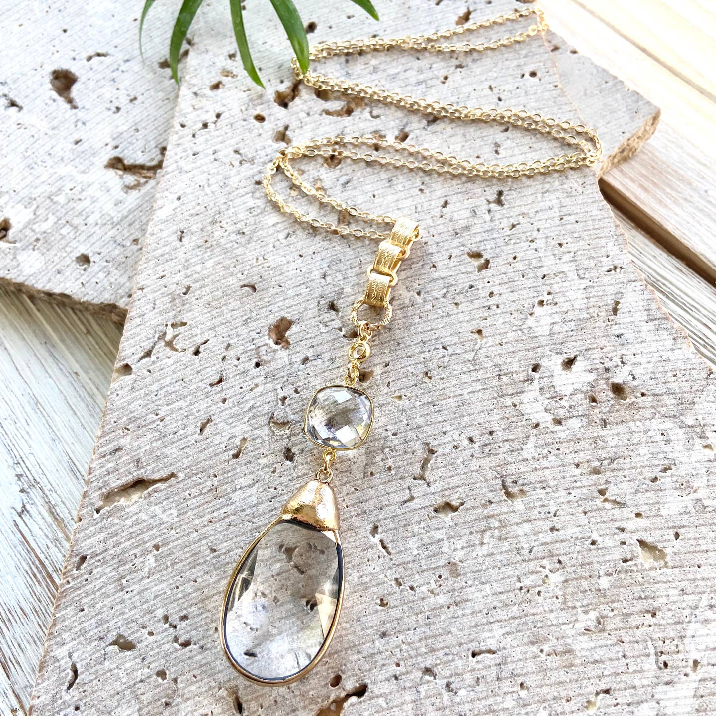 VB&CO Designs Handmade Jewelry Chandelier Necklace Vintage Boutique Salon Jewelry Artisan, Gold - Little Miss Muffin Children & Home