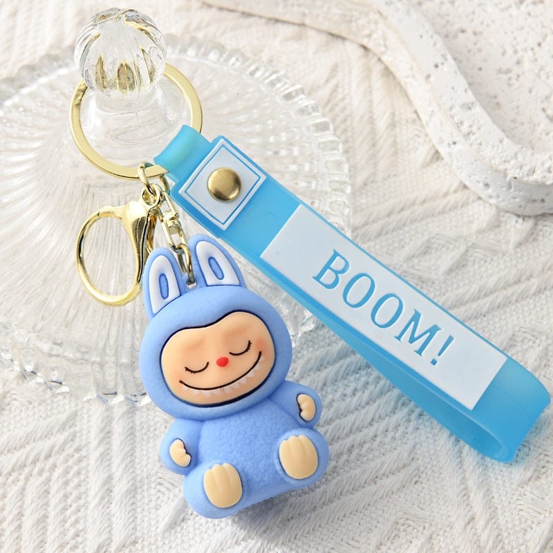 Auraquise Labubu 2nd Gen Silicone Cute Cartoon Charm Keychain, 6 Styles Available - Little Miss Muffin Children & Home
