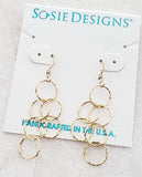 Sosie Designs Gold Over Sterling Silver Spheres Earrings