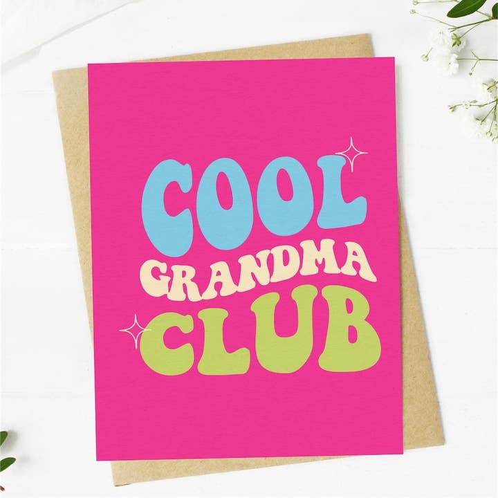 Big Moods Big Moods Cool Grandma Club Greeting Card - Little Miss Muffin Children & Home