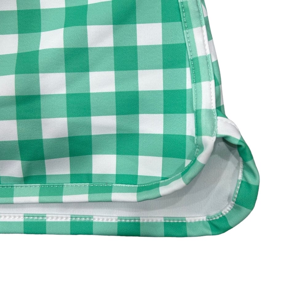 Sugar Bee Clothing Sugar Bee Clothing Emerald Gingham Straight Tennis Skirt - Little Miss Muffin Children & Home