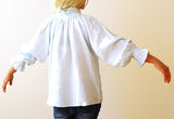 Who's Charlie Who's Charlie Sammi 100% Linen Shirt in White - Little Miss Muffin Children & Home