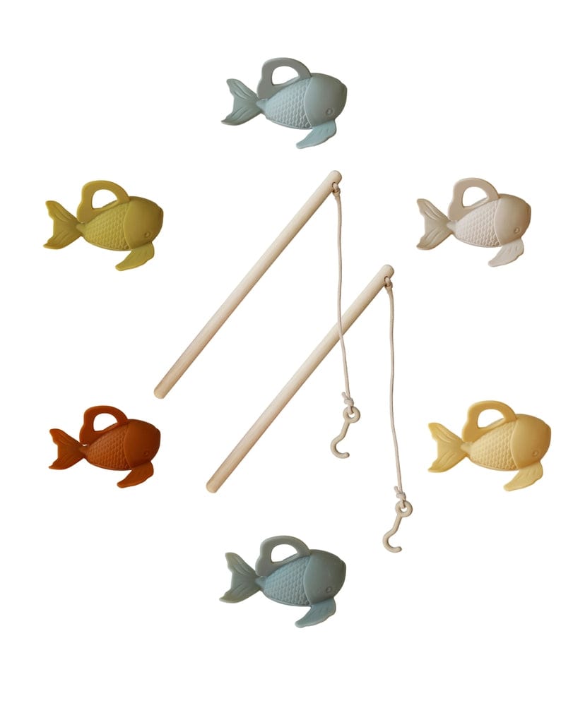 Marlowe & Co Marlowe & Co Silicone and Wood Fishing Play Set - Little Miss Muffin Children & Home