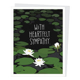 Apartment 2 Cards Apartment 2 Cards Water Lilies Sympathy Card - Little Miss Muffin Children & Home