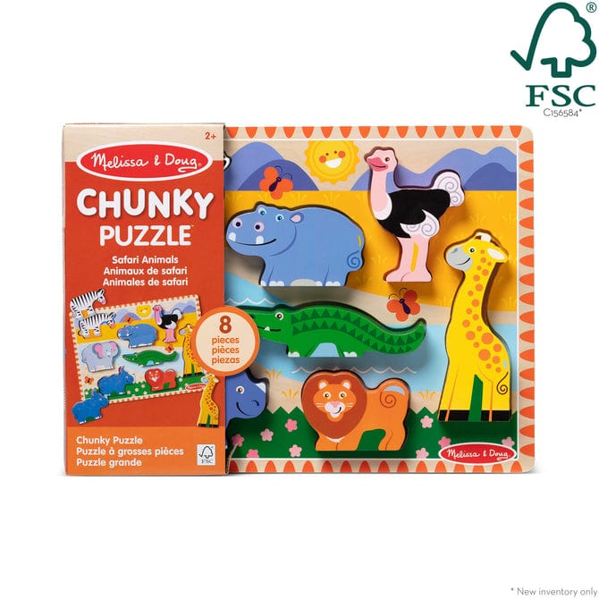 Melissa & Doug Melissa & Doug Safari Chunky Puzzle - Little Miss Muffin Children & Home