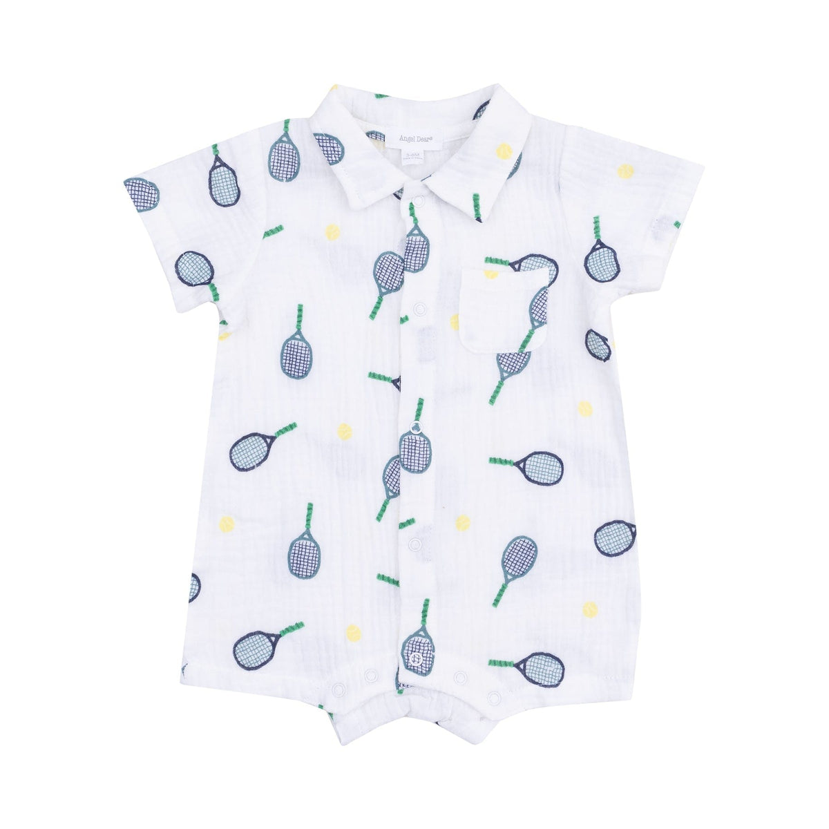 Angel Dear Angel Dear Tennis Button Down Polo Shortie - Little Miss Muffin Children & Home