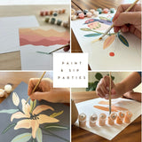 Breathe People Breathe People Lillies in Bloom Meditative Art Paint by Numbers Kit + Easel - Little Miss Muffin Children & Home