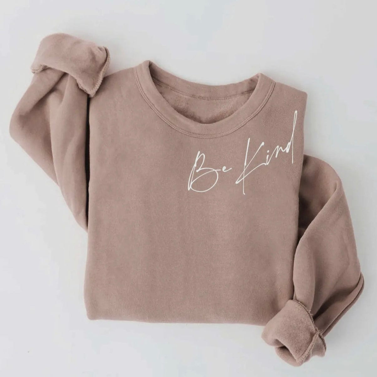 Oat Collective Oat Collective Be Kind Graphic Sweatshirt in Tan - Little Miss Muffin Children & Home