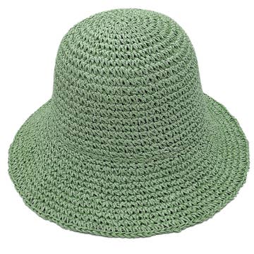 Fashion City Fashion City Straw Bucket Hat - Little Miss Muffin Children & Home