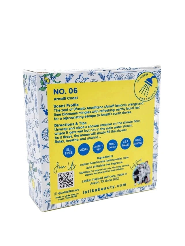 Latika Body Essentials Latika Beauty Amalfi Coast Shower Steamers 4 pack Fine Fragrance - Little Miss Muffin Children & Home