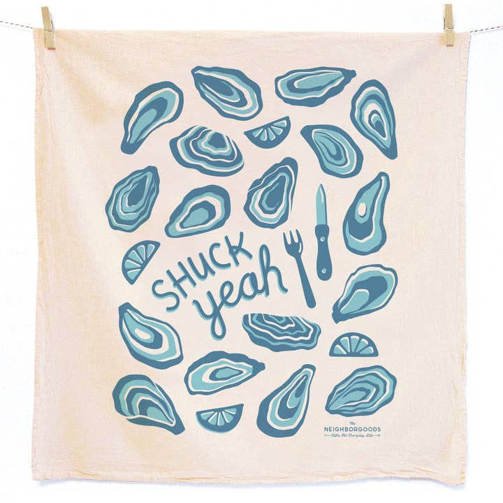 Fresh Oysters Tea Towel Gift Set