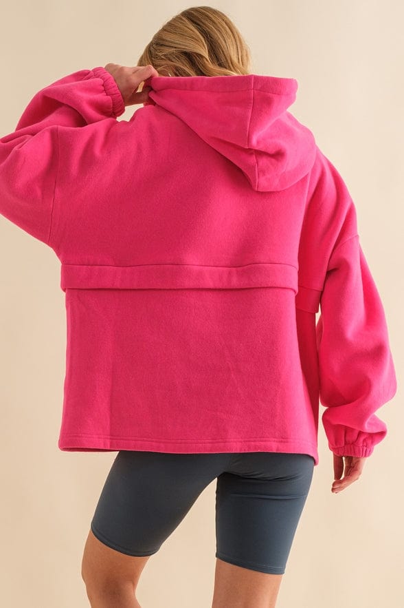 Main Strip Main Strip Multi Stripe Sequin Fleece Half Zip Hoodie - Little Miss Muffin Children & Home