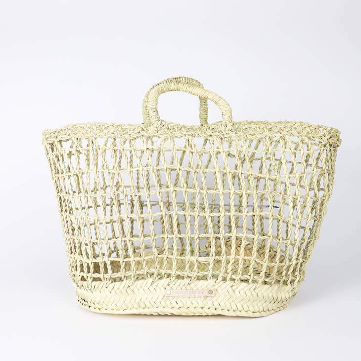 Socco Designs Wholesale Socco Designs Faro French Basket Beach Tote - Little Miss Muffin Children & Home