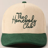 The Homebody Club Two-Tone Corduroy Baseball Cap